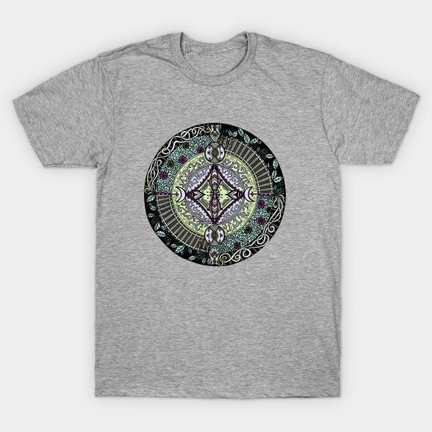 Moon Mandala T-Shirt by NicoleWhelan